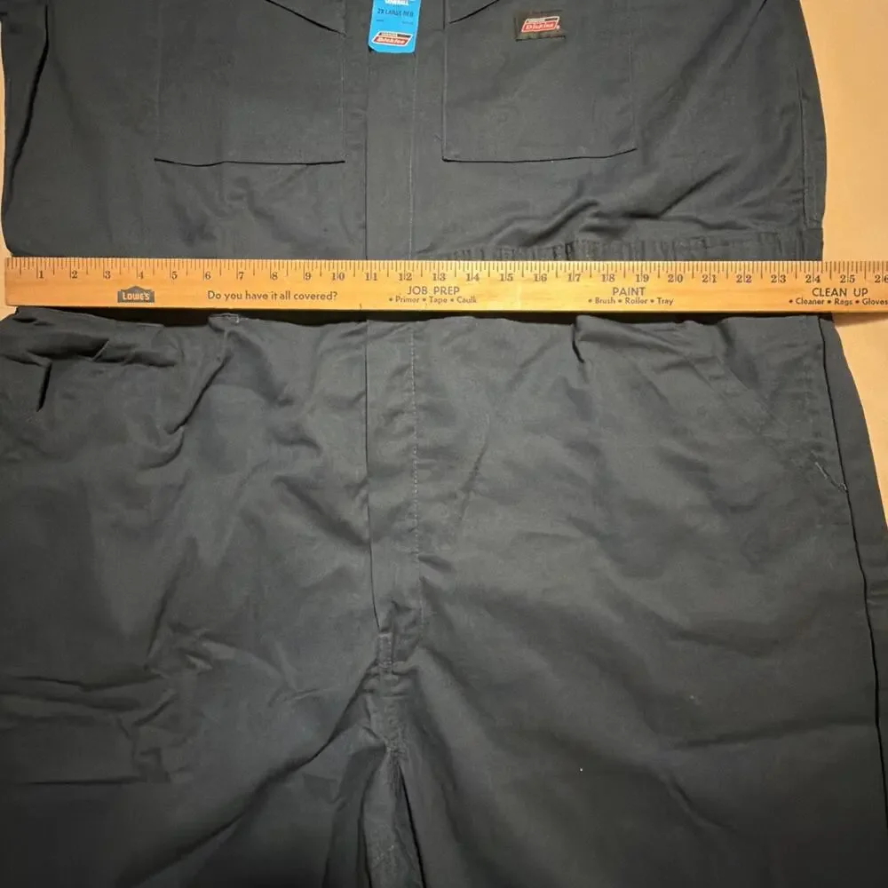 Dickies Coveralls Mens 2XL Navy Blue Work Long Sleeve SEE MEASUREMENTS NEW